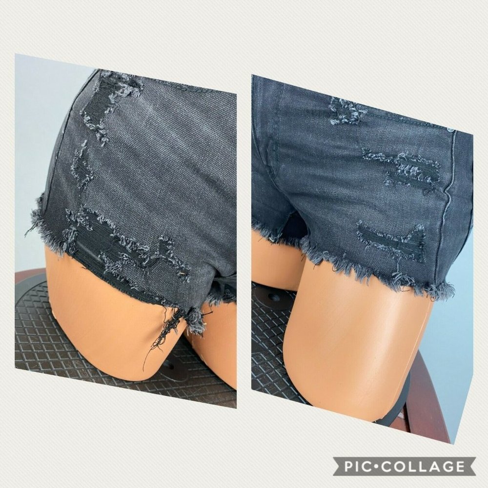 AE Ne(x)t Level Stretch 00 Black Hi-Rise Shortie - Picture 4 of 10